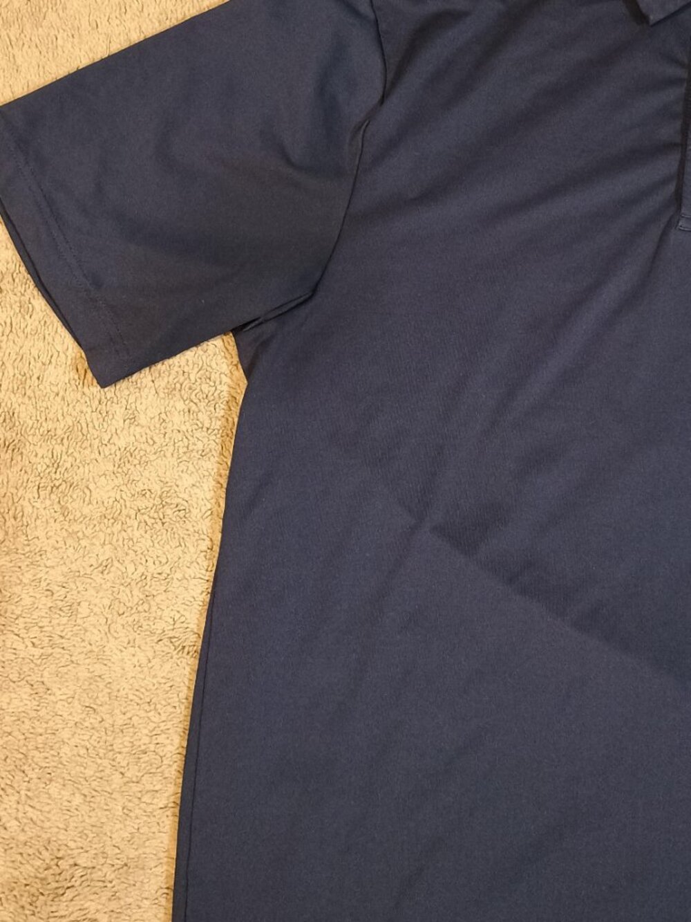 Under Armour/Polo Shirt/Mens L Navy Golf Amelia Island Club Athleisure Performan - Picture 5 of 8